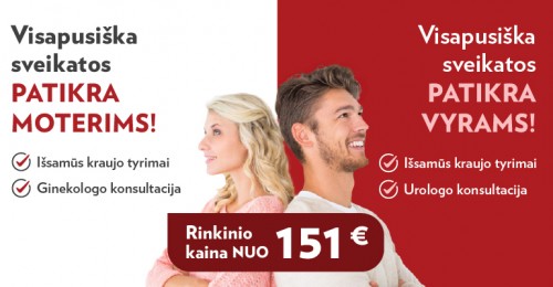 Vyro ir moters ištyrimo programa su gydytojo konsultacija ir echoskopija